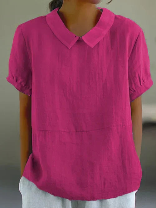 Luna™ | Relaxed Fit Collared Blouse - Maison Sydney
