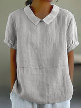 Luna™ | Relaxed Fit Collared Blouse - Maison Sydney