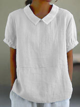 Luna™ | Relaxed Fit Collared Blouse - Maison Sydney
