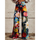 Marella™ | Vintage Chevron Wide-Leg Pants - Maison Sydney