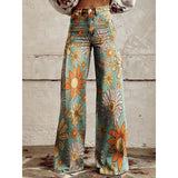Marella™ | Vintage Chevron Wide-Leg Pants - Maison Sydney