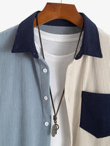 Corduroy Patchwork Shirt - Maison Sydney