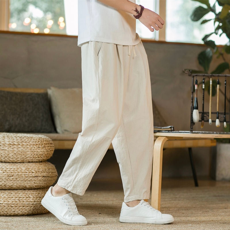 JEJU Wide Linen Pants - Maison Sydney