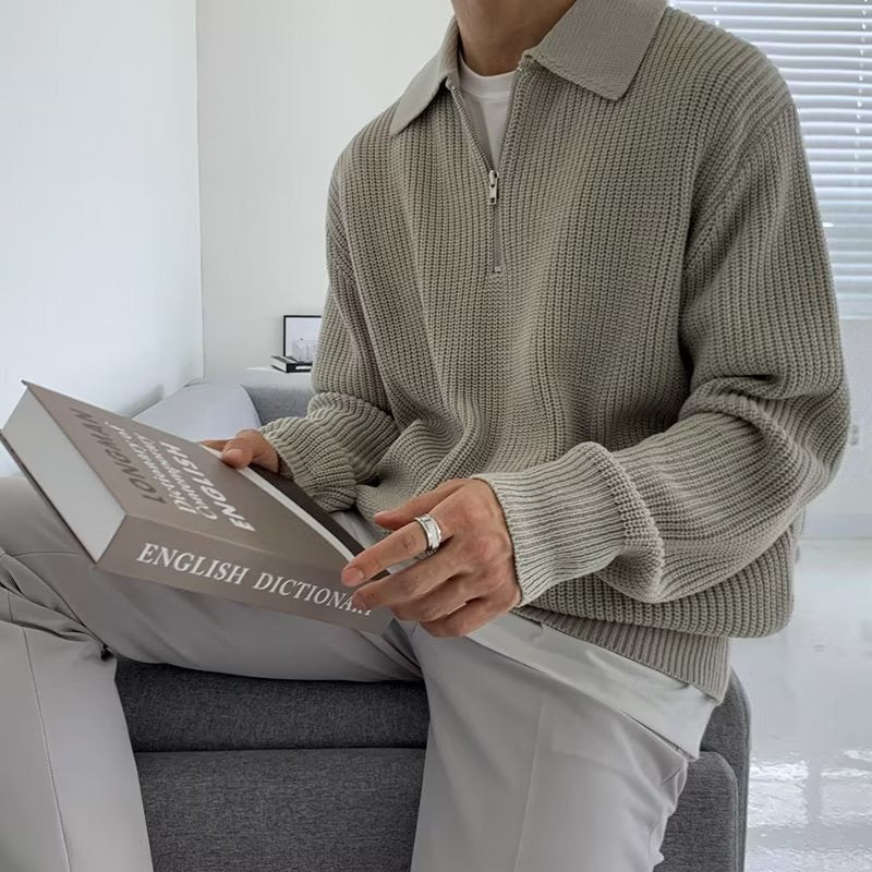 RASON Zipped Sweater - Maison Sydney