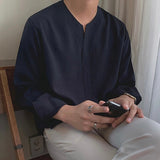 CHUNGJU Korean Collar Shirt - Maison Sydney