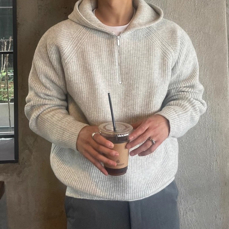 TAEGU Semi Zip Hoodie - Maison Sydney