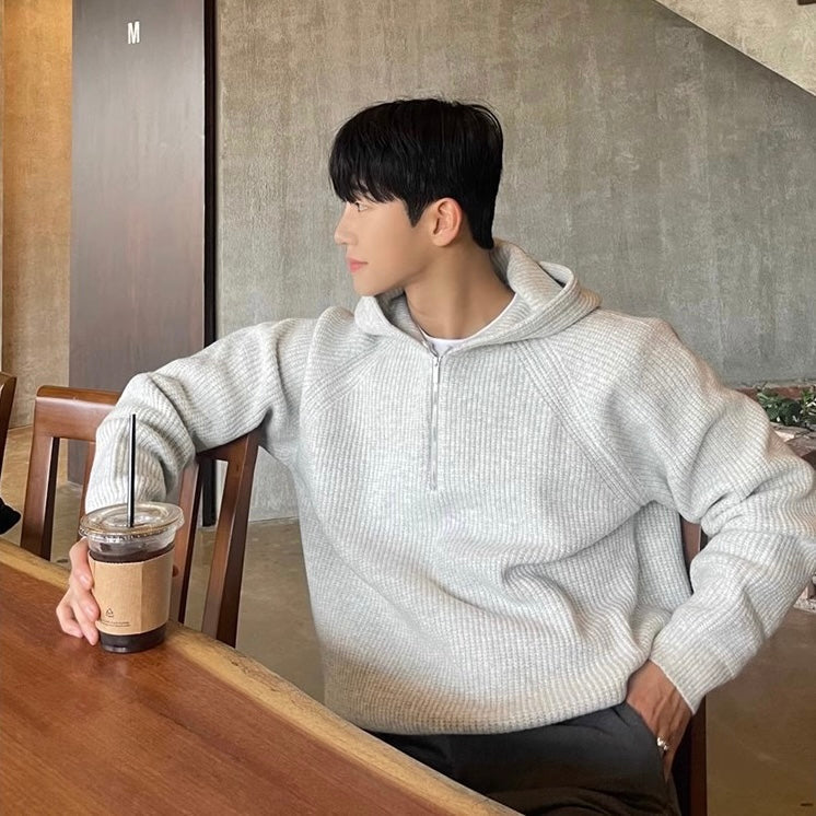 TAEGU Semi Zip Hoodie - Maison Sydney