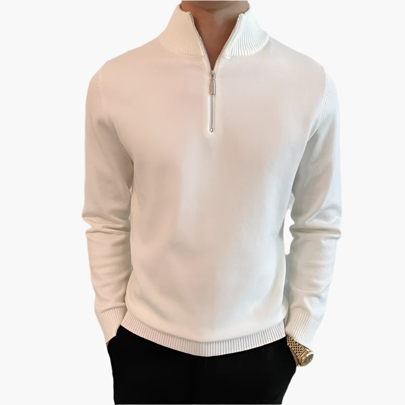 ANSEONG Fine Quarter Zip Sweater - Maison Sydney