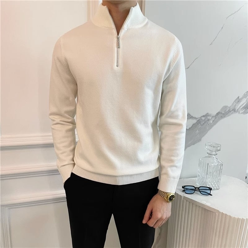 ANSEONG Fine Quarter Zip Sweater - Maison Sydney