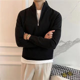 ANSEONG Fine Quarter Zip Sweater - Maison Sydney