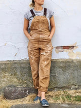 Duck Bib Overalls Canvas Workwear Dungarees - Threadford