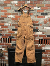 Men's Duck Bib Overalls Canvas Workwear Dungarees - Threadford