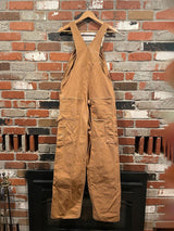 Men's Duck Bib Overalls Canvas Workwear Dungarees - Threadford