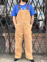Men's Duck Bib Overalls Canvas Workwear Dungarees - Threadford