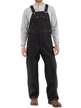 Men's Duck Bib Overalls Canvas Workwear Dungarees - Threadford