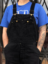 Men's Duck Bib Overalls Canvas Workwear Dungarees - Threadford