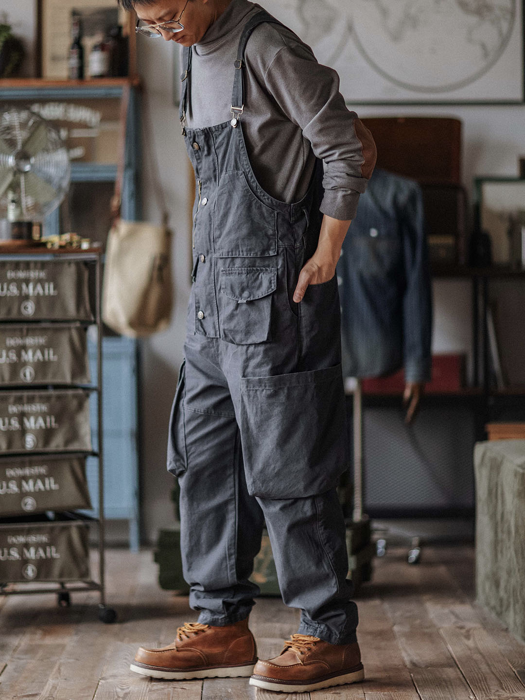 Sloppy Canvas Overalls - Threadford