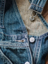 Artisan Distressed Denim Bib Overalls - Threadford