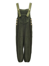 Loose Fit Distressed Denim Overalls - Threadford