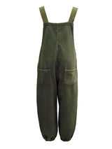 Loose Fit Distressed Denim Overalls - Threadford