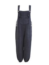 Loose Fit Distressed Denim Overalls - Threadford