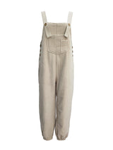 Loose Fit Distressed Denim Overalls - Threadford