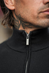 THE RENZO HALF ZIP SWEATER - Maison Sydney