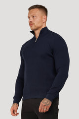 THE RENZO HALF ZIP SWEATER - Maison Sydney