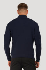 THE RENZO HALF ZIP SWEATER - Maison Sydney