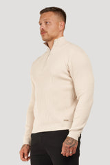 THE RENZO HALF ZIP SWEATER - Maison Sydney