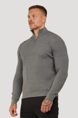 THE RENZO HALF ZIP SWEATER - Maison Sydney