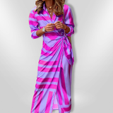 SELENA | Printed Wrap Dress - Maison Sydney
