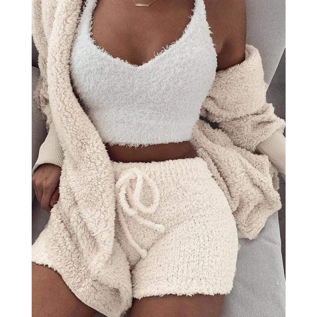 WovenWhisper | Cozy Knit Set (3 Pieces) - Maison Sydney