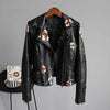 Magnolia | Women's Floral Embroidered Biker Jacket