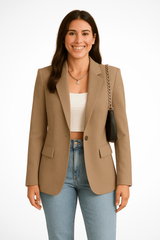 Alessia | Women's Tailored One-Button Business Blazer