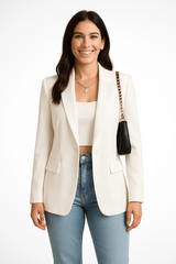 Alessia | Women's Tailored One-Button Business Blazer
