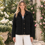 Freya | Cozy Teddy Fleece Jacket with Collar and Pockets