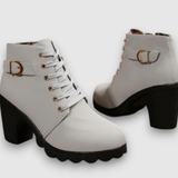 Hannah | Stylish Ankle Boots with Zipper and Buckle