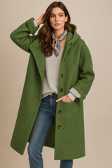 Felicity | Women's Elegant Mid-Length Button Coat
