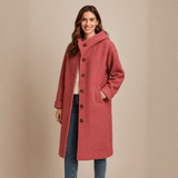 Felicity | Women's Elegant Mid-Length Button Coat