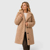 Mariah | Women's Oversized Longline Coat with Fur Collar