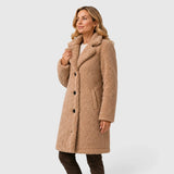 Mariah | Women's Oversized Longline Coat with Fur Collar