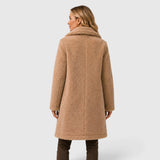 Mariah | Women's Oversized Longline Coat with Fur Collar