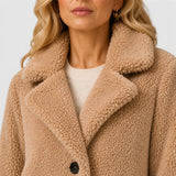 Mariah | Women's Oversized Longline Coat with Fur Collar