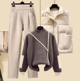 Melody | 3-Piece Autumn Knit Set with Vest and Trousers