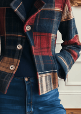 Elowen | Women's Classic Plaid Jacket with Tailored Collar