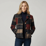 Elowen | Women's Classic Plaid Jacket with Tailored Collar