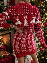 Evelyn | Women's Christmas Knit Sweater Dress