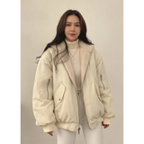 Liana | Women's Hooded Bomber Jacket with Full-Zip Front and Relaxed Fit
