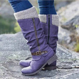 Elora | Ankle Boots with Side Zipper and Buckle Detail